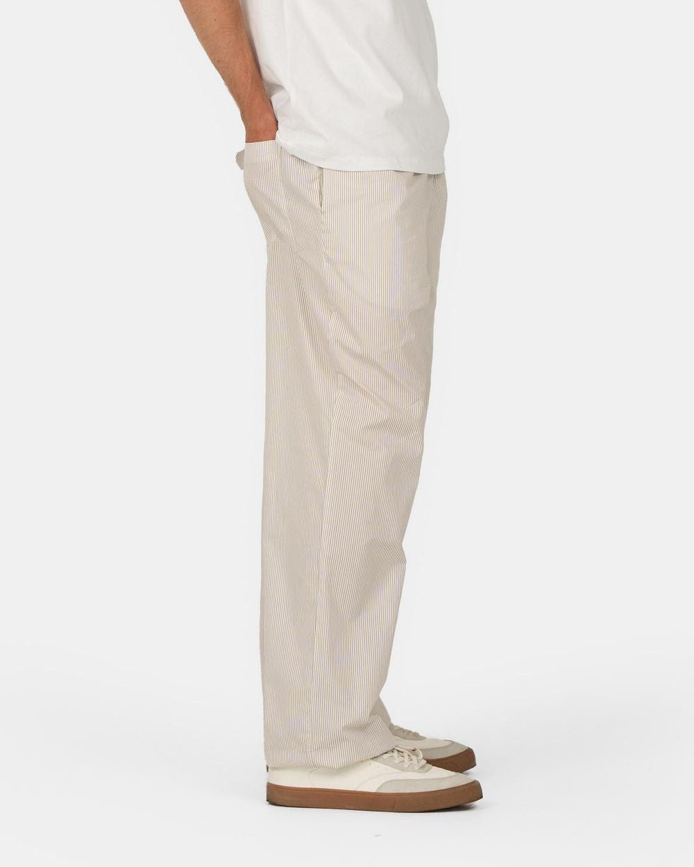 Pyjamas Pants Beige stribet | Skagen - clothing.dk